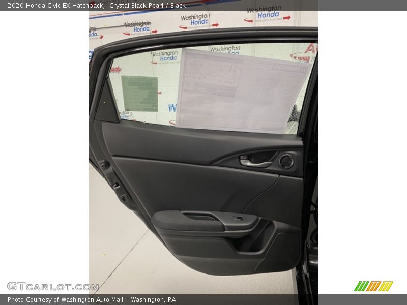 Crystal Black Pearl / Black 2020 Honda Civic EX Hatchback