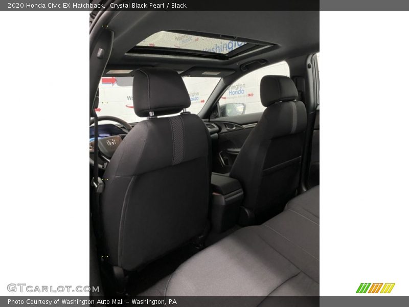 Crystal Black Pearl / Black 2020 Honda Civic EX Hatchback
