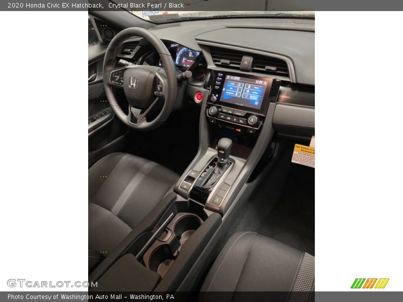 Crystal Black Pearl / Black 2020 Honda Civic EX Hatchback