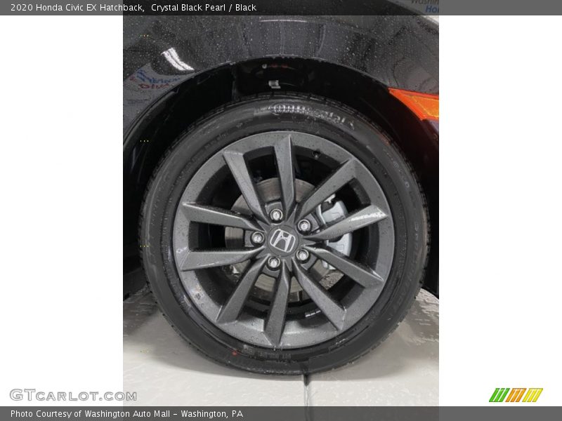 Crystal Black Pearl / Black 2020 Honda Civic EX Hatchback