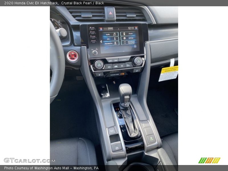 Crystal Black Pearl / Black 2020 Honda Civic EX Hatchback