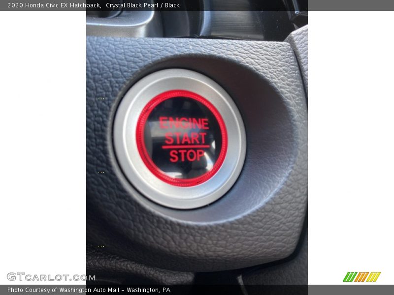 Crystal Black Pearl / Black 2020 Honda Civic EX Hatchback
