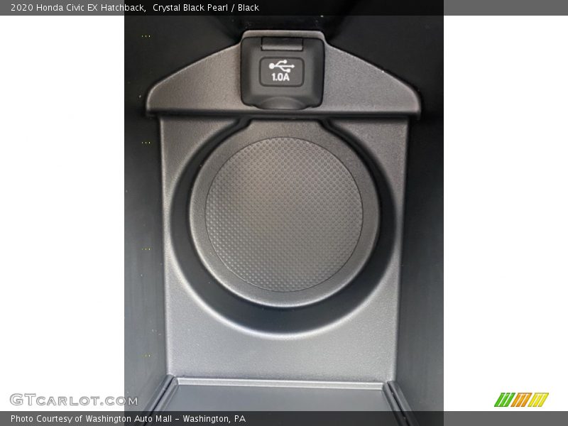 Crystal Black Pearl / Black 2020 Honda Civic EX Hatchback