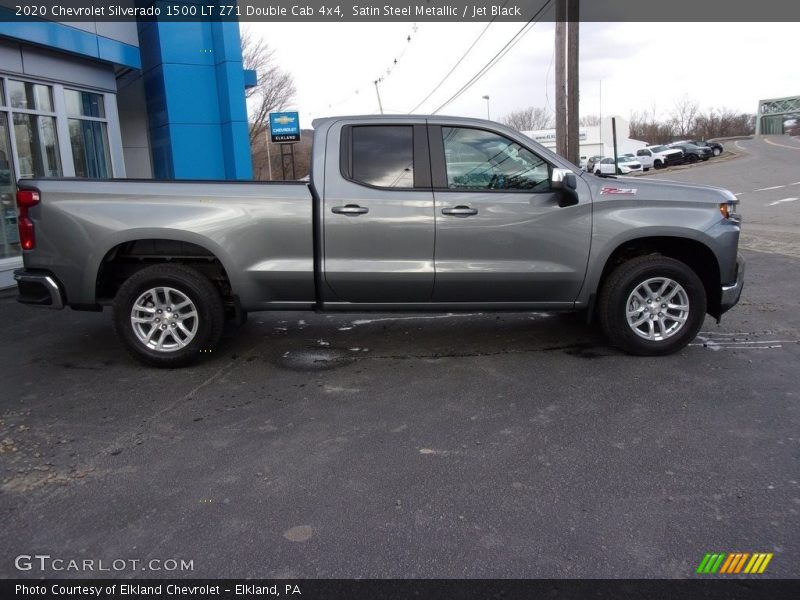 Satin Steel Metallic / Jet Black 2020 Chevrolet Silverado 1500 LT Z71 Double Cab 4x4