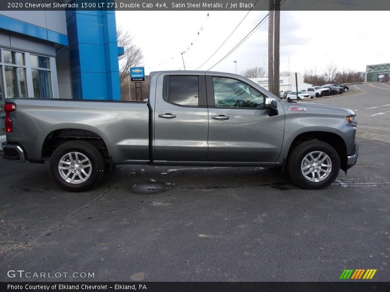 Satin Steel Metallic / Jet Black 2020 Chevrolet Silverado 1500 LT Z71 Double Cab 4x4