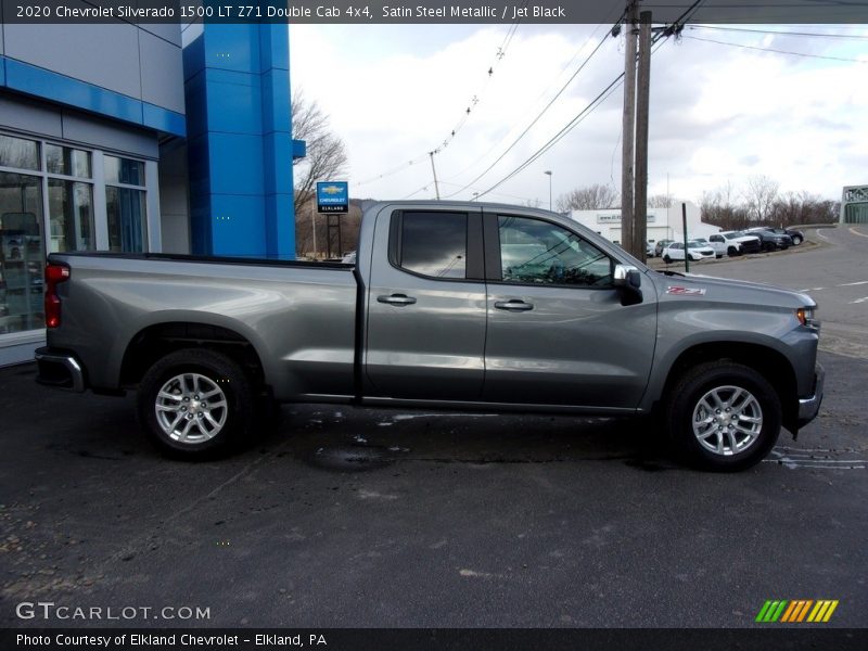 Satin Steel Metallic / Jet Black 2020 Chevrolet Silverado 1500 LT Z71 Double Cab 4x4