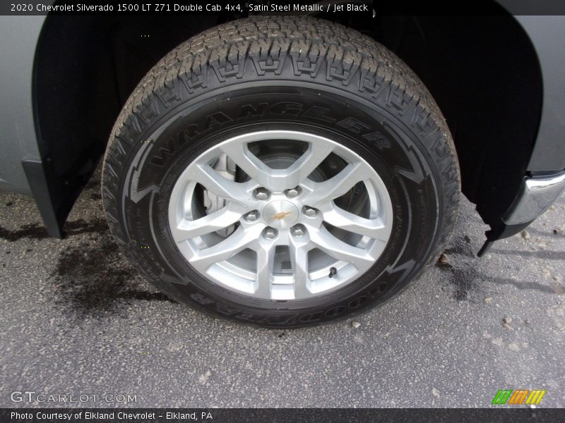 Satin Steel Metallic / Jet Black 2020 Chevrolet Silverado 1500 LT Z71 Double Cab 4x4