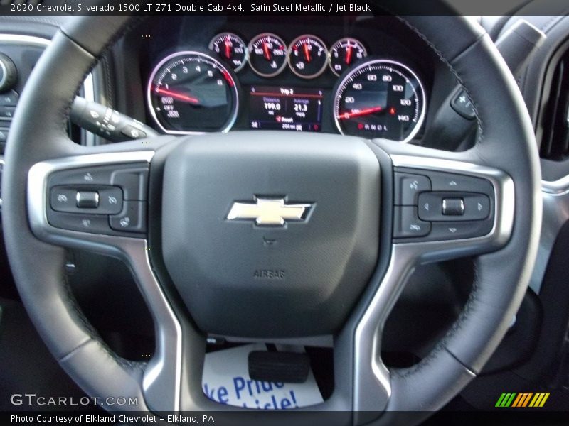 Satin Steel Metallic / Jet Black 2020 Chevrolet Silverado 1500 LT Z71 Double Cab 4x4