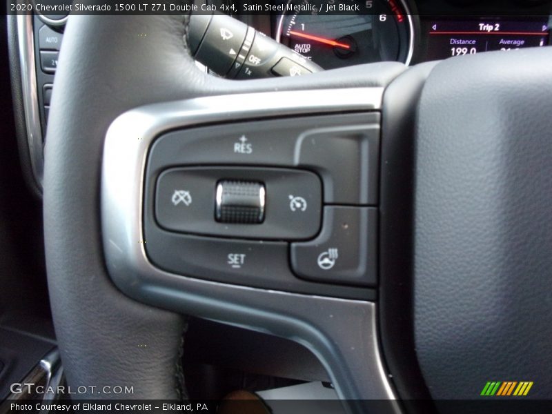 Satin Steel Metallic / Jet Black 2020 Chevrolet Silverado 1500 LT Z71 Double Cab 4x4
