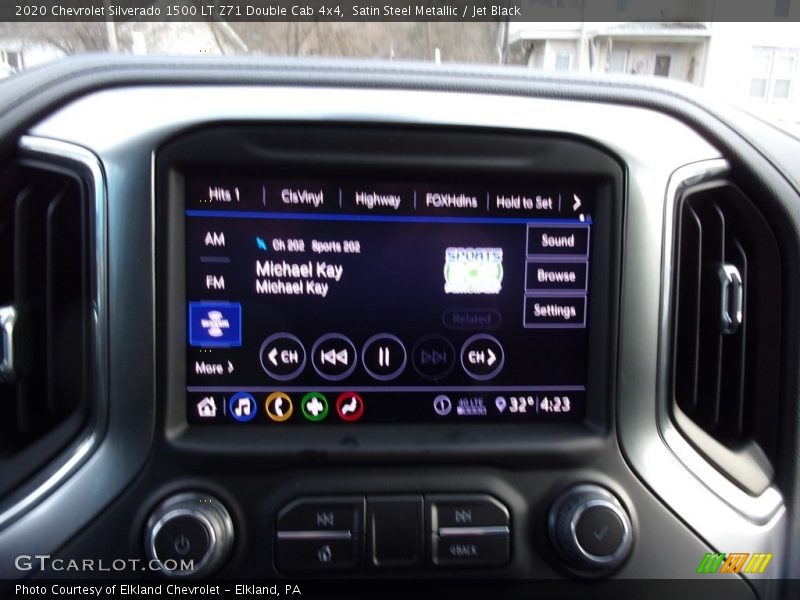 Satin Steel Metallic / Jet Black 2020 Chevrolet Silverado 1500 LT Z71 Double Cab 4x4