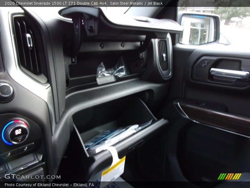 Satin Steel Metallic / Jet Black 2020 Chevrolet Silverado 1500 LT Z71 Double Cab 4x4
