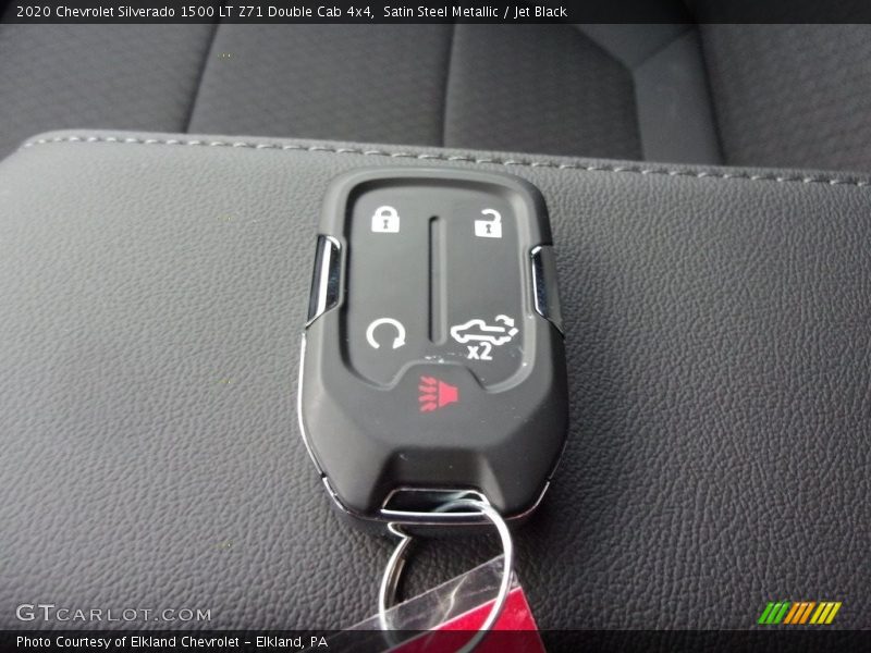 Satin Steel Metallic / Jet Black 2020 Chevrolet Silverado 1500 LT Z71 Double Cab 4x4
