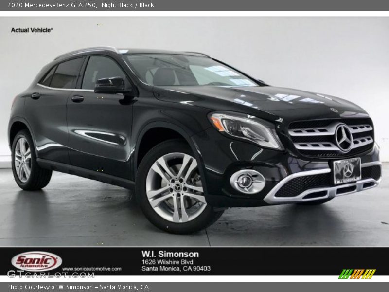 Night Black / Black 2020 Mercedes-Benz GLA 250