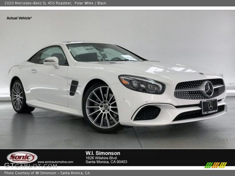 Polar White / Black 2020 Mercedes-Benz SL 450 Roadster