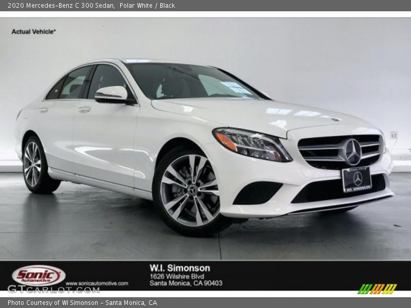 Polar White / Black 2020 Mercedes-Benz C 300 Sedan