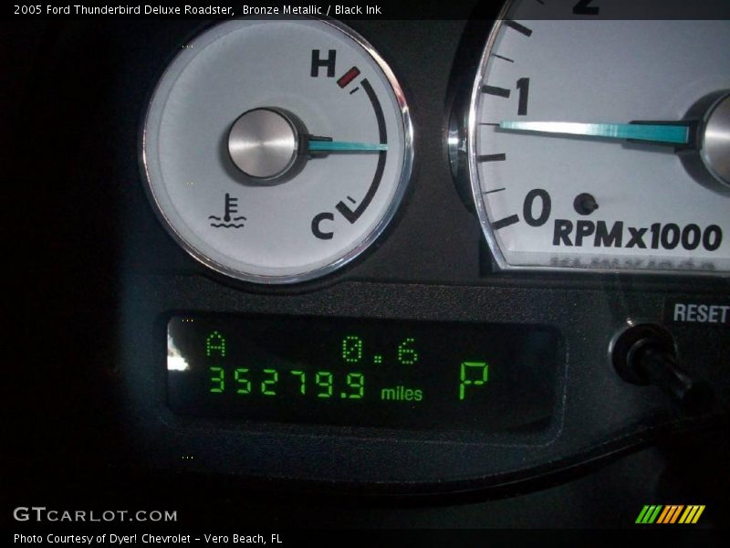 Bronze Metallic / Black Ink 2005 Ford Thunderbird Deluxe Roadster