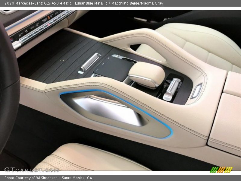 Lunar Blue Metallic / Macchiato Beige/Magma Gray 2020 Mercedes-Benz GLS 450 4Matic