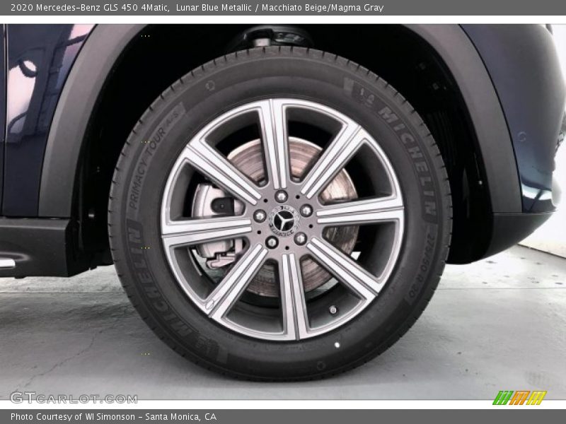 Lunar Blue Metallic / Macchiato Beige/Magma Gray 2020 Mercedes-Benz GLS 450 4Matic