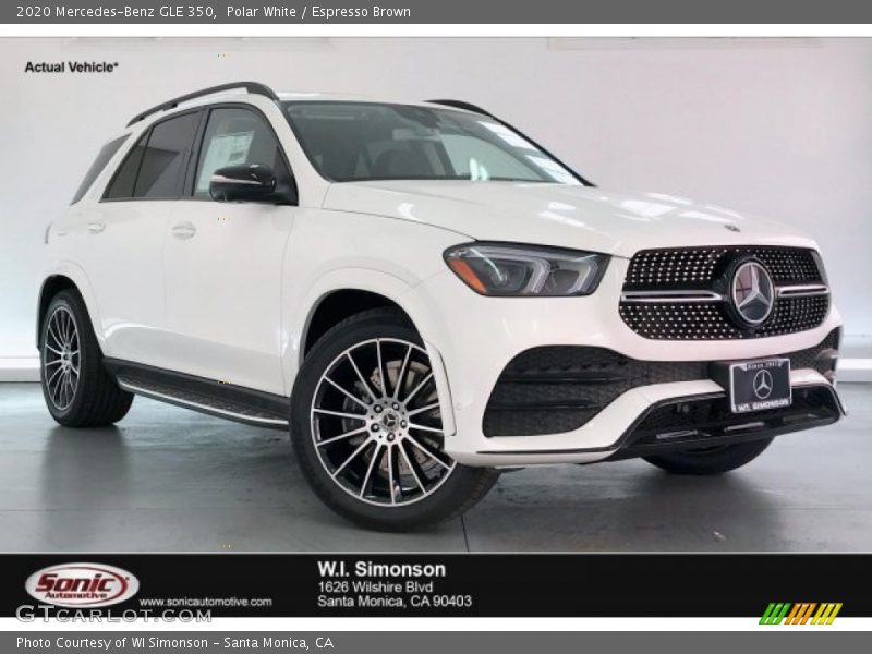 Polar White / Espresso Brown 2020 Mercedes-Benz GLE 350