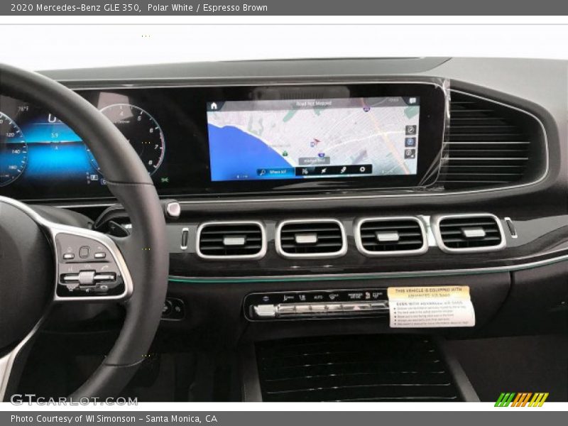 Polar White / Espresso Brown 2020 Mercedes-Benz GLE 350