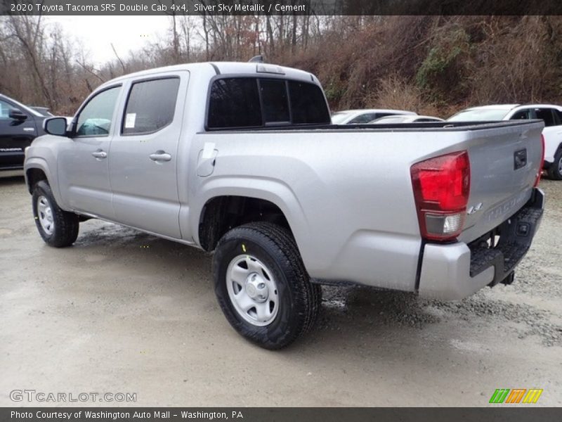 Silver Sky Metallic / Cement 2020 Toyota Tacoma SR5 Double Cab 4x4