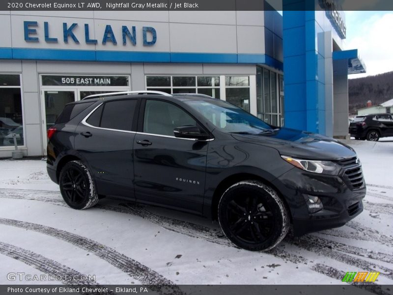 Nightfall Gray Metallic / Jet Black 2020 Chevrolet Equinox LT AWD