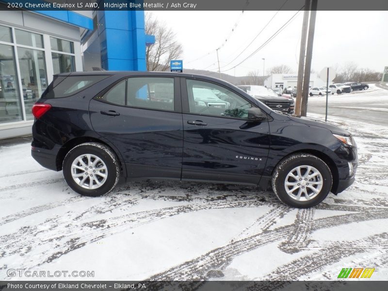 Midnight Blue Metallic / Ash Gray 2020 Chevrolet Equinox LS AWD