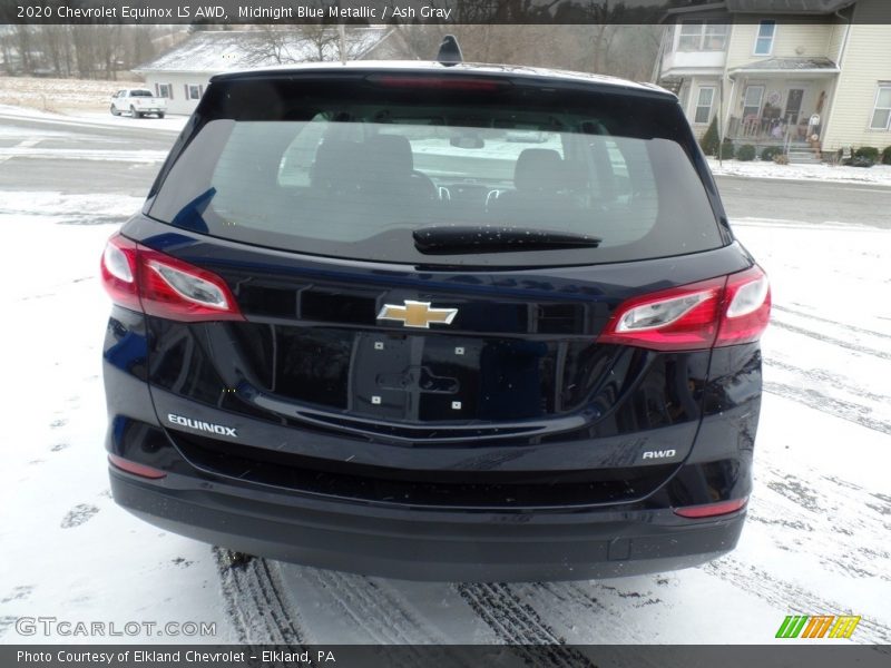 Midnight Blue Metallic / Ash Gray 2020 Chevrolet Equinox LS AWD