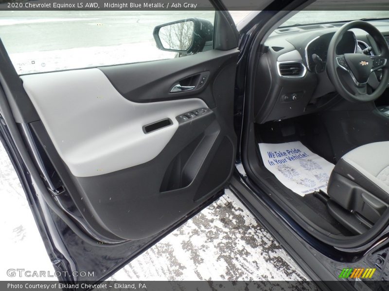 Midnight Blue Metallic / Ash Gray 2020 Chevrolet Equinox LS AWD