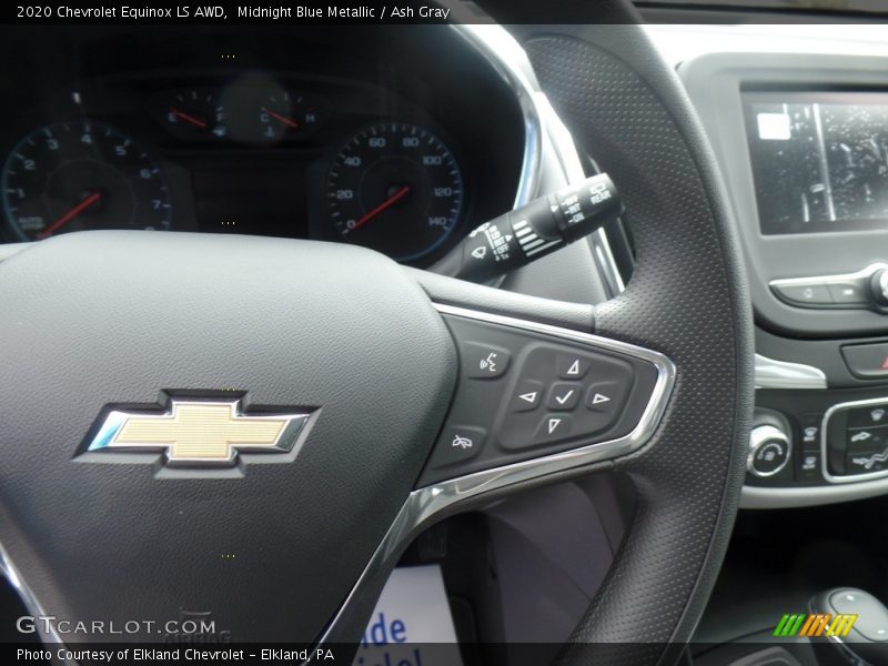 Midnight Blue Metallic / Ash Gray 2020 Chevrolet Equinox LS AWD