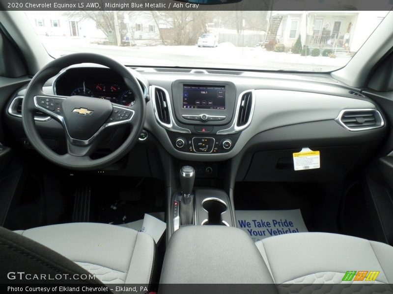 Midnight Blue Metallic / Ash Gray 2020 Chevrolet Equinox LS AWD