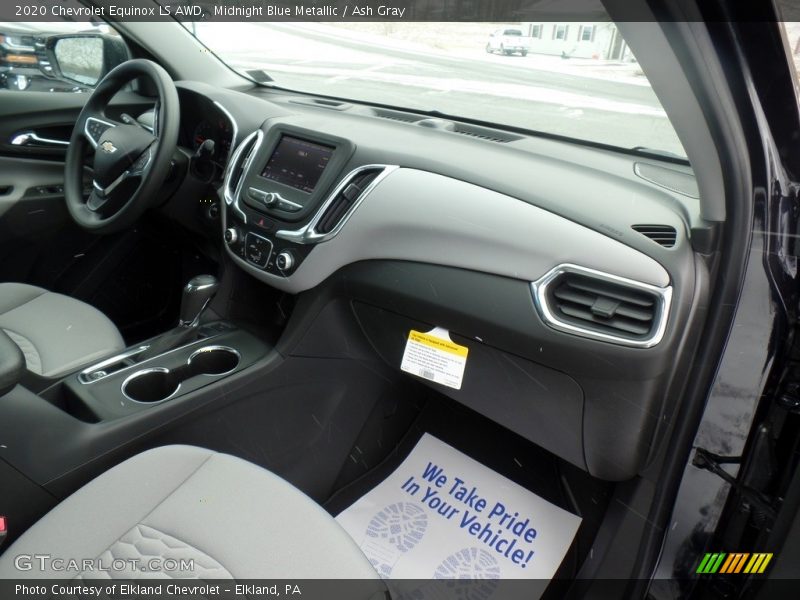 Midnight Blue Metallic / Ash Gray 2020 Chevrolet Equinox LS AWD