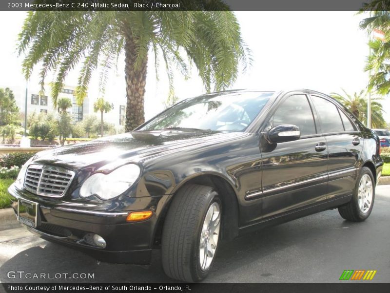 Black / Charcoal 2003 Mercedes-Benz C 240 4Matic Sedan