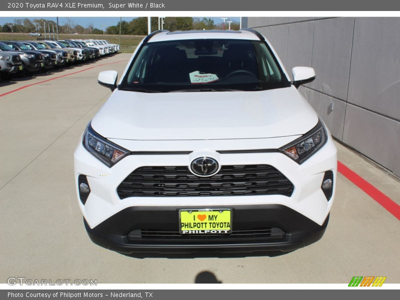 Super White / Black 2020 Toyota RAV4 XLE Premium