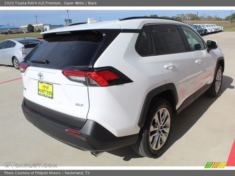 Super White / Black 2020 Toyota RAV4 XLE Premium