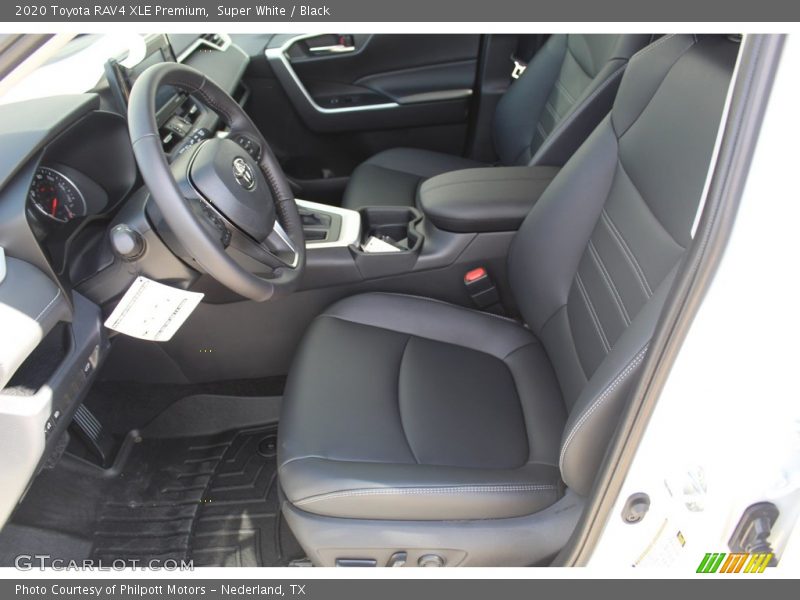 Super White / Black 2020 Toyota RAV4 XLE Premium
