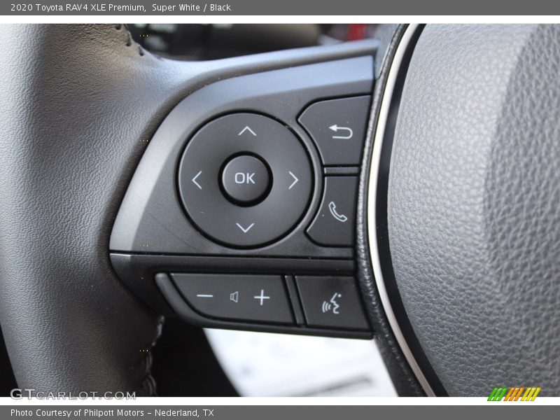 Super White / Black 2020 Toyota RAV4 XLE Premium