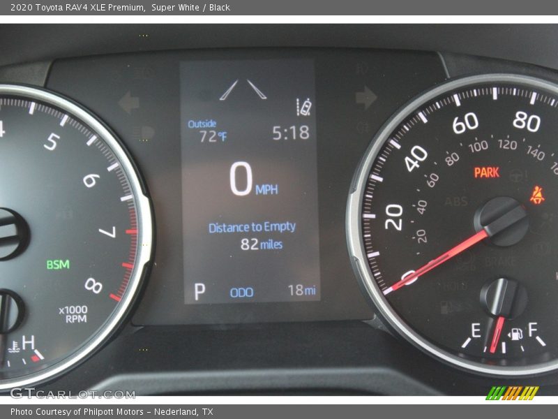 Super White / Black 2020 Toyota RAV4 XLE Premium
