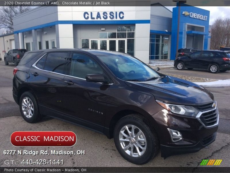 Chocolate Metallic / Jet Black 2020 Chevrolet Equinox LT AWD
