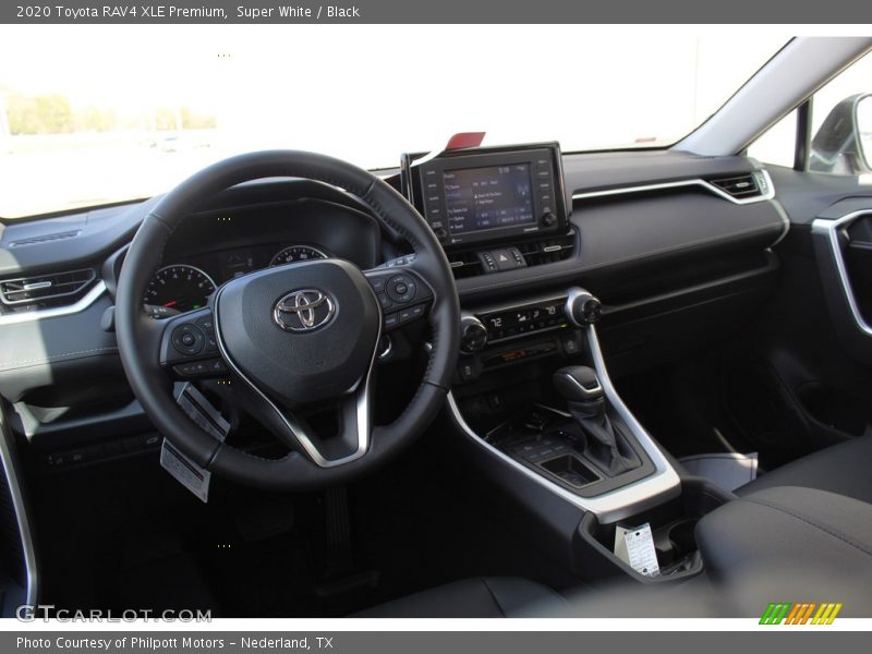 Super White / Black 2020 Toyota RAV4 XLE Premium