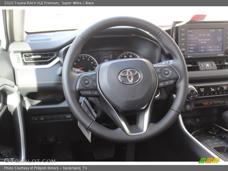 Super White / Black 2020 Toyota RAV4 XLE Premium