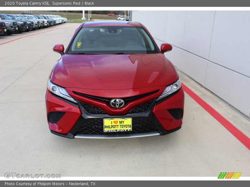 Supersonic Red / Black 2020 Toyota Camry XSE