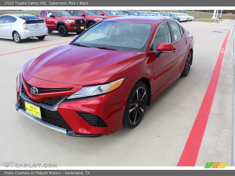 Supersonic Red / Black 2020 Toyota Camry XSE
