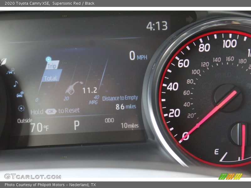 Supersonic Red / Black 2020 Toyota Camry XSE