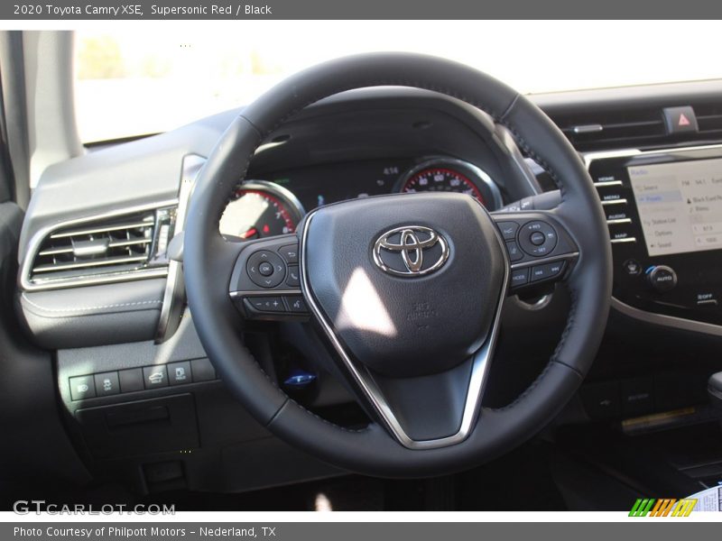 Supersonic Red / Black 2020 Toyota Camry XSE