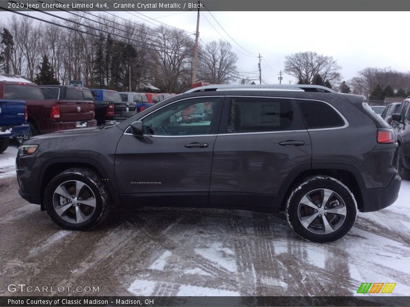 Granite Crystal Metallic / Black 2020 Jeep Cherokee Limited 4x4