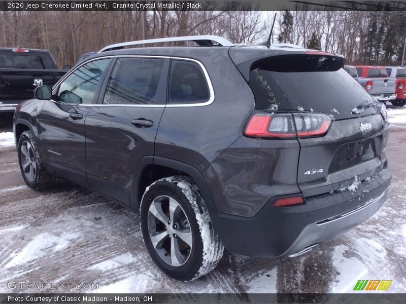Granite Crystal Metallic / Black 2020 Jeep Cherokee Limited 4x4