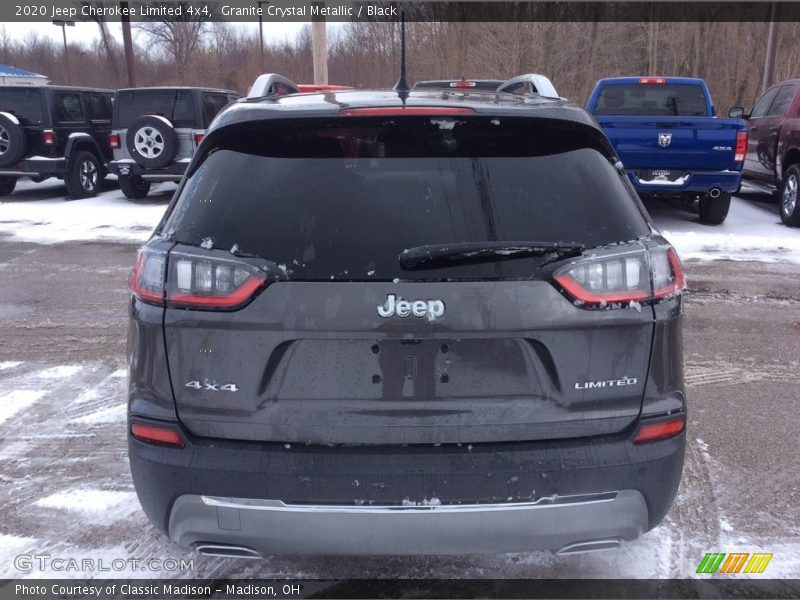 Granite Crystal Metallic / Black 2020 Jeep Cherokee Limited 4x4