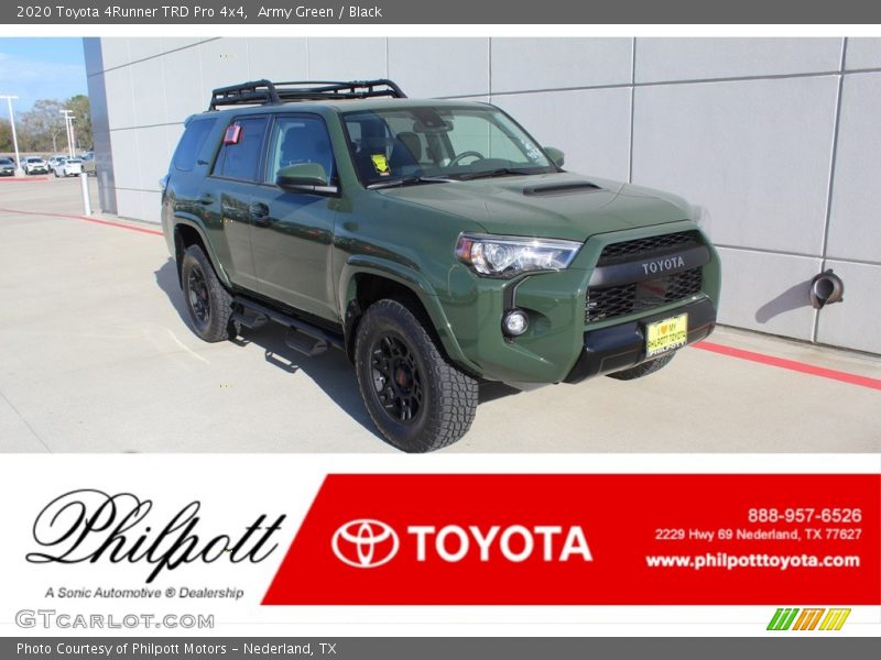 Army Green / Black 2020 Toyota 4Runner TRD Pro 4x4