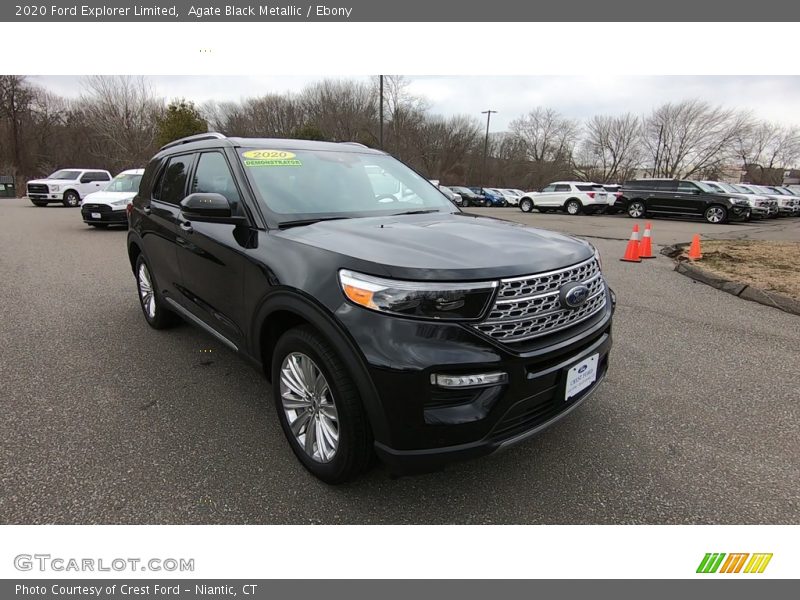 Agate Black Metallic / Ebony 2020 Ford Explorer Limited